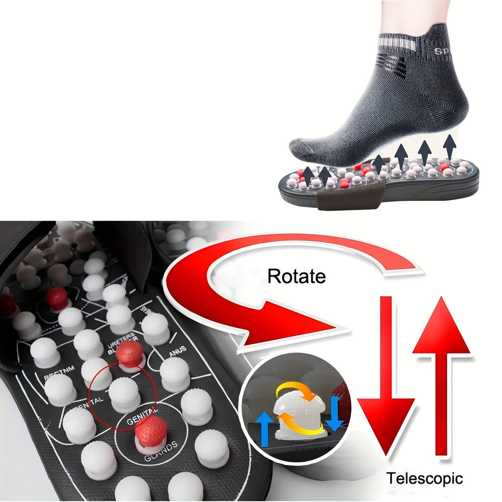 Acupuncture & Moxibustion Massage Slippers for Men & Women – Acupressure Foot Massager, Comfortable Durable Home Spa Gift