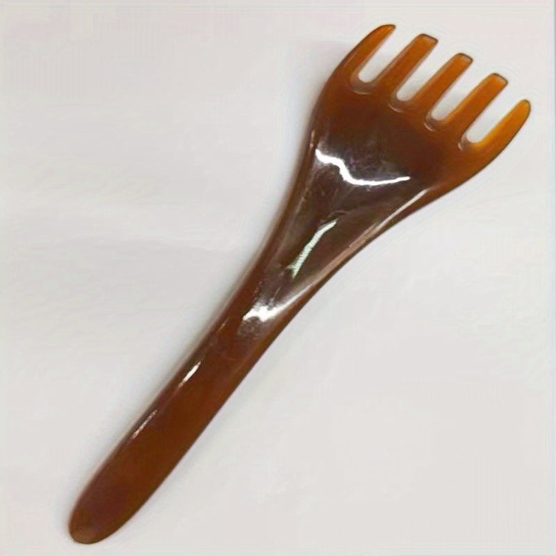Five-Claw Resin Head Massage Comb - Wide-Tooth Scalp & Neck Scraping Tool, Nose Scraper, Mother's Day Gift