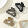 3-Pack Matte Shark Hair Claw Clips Solid Color Elegant Hair Clips for Women