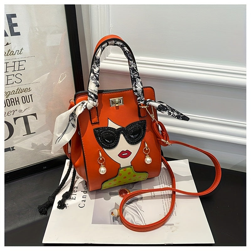 Trendy Sister-Style PU Bucket Bag – Large Capacity Fashion Handbag with Adjustable Strap & Buckle Closure (6 Colors)