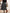 Women's Vintage Tweed Midi Skirt Dress - High-Waisted Thickened Winter Dress with Pockets, Machine Washable