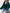 Green French Satin Tie-Front Blouse V-Neck Long Sleeve Ruched Top for Women