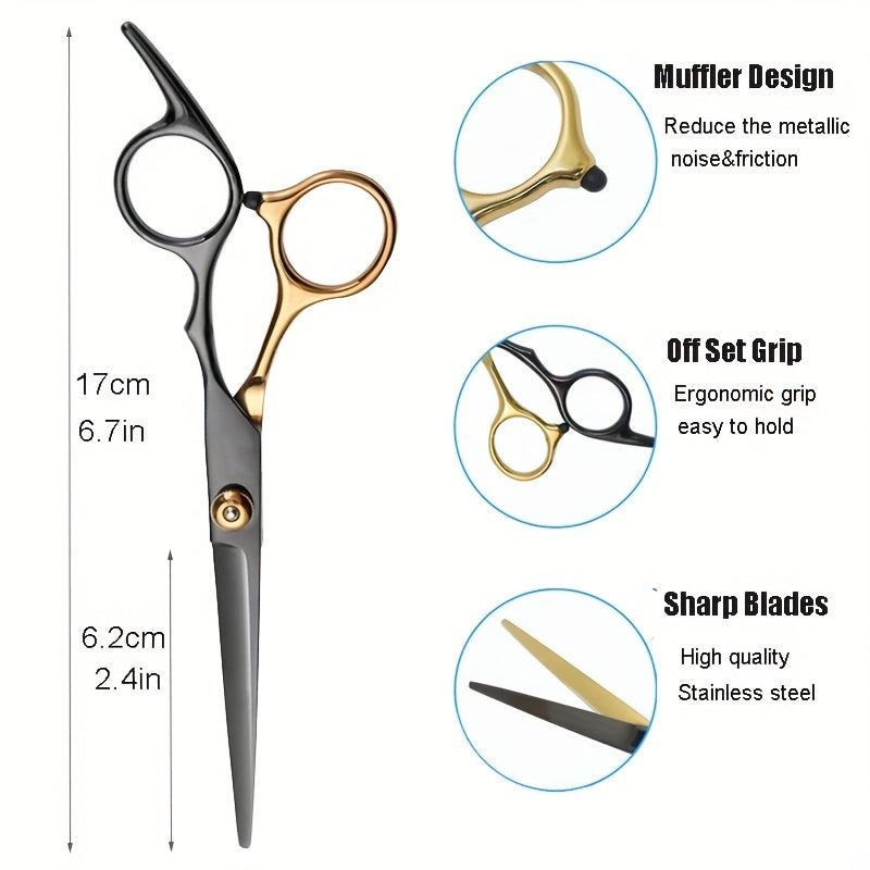 Professional Barber Shears Set - Hair Cutting & Thinning Scissors for Men, Women & Pet Grooming