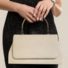 Red Evening Clutch with Top Handle - Elegant Wedding and Party Handbag