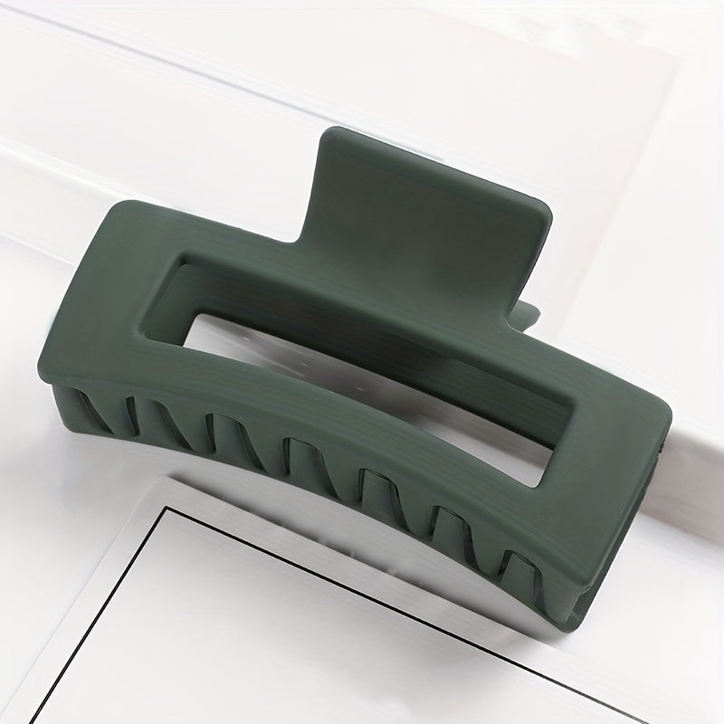 Multicolor Large Acrylic Rectangle Hair Clip Thick Resin Claw for Long Thick Hair Nonslip Jaw Clip