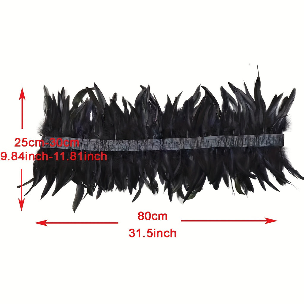 Women's Gothic Faux Feather Collar Cape Shawl — Elegant Party, Prom & Halloween Cosplay Wrap (Multiple Colors)