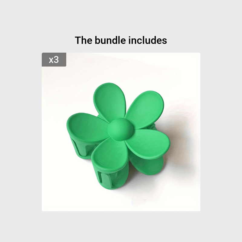 Flower Frosted Candy Hair Claw Clip – Non-Slip Strong Hold Jaw Clip for Women & Girls