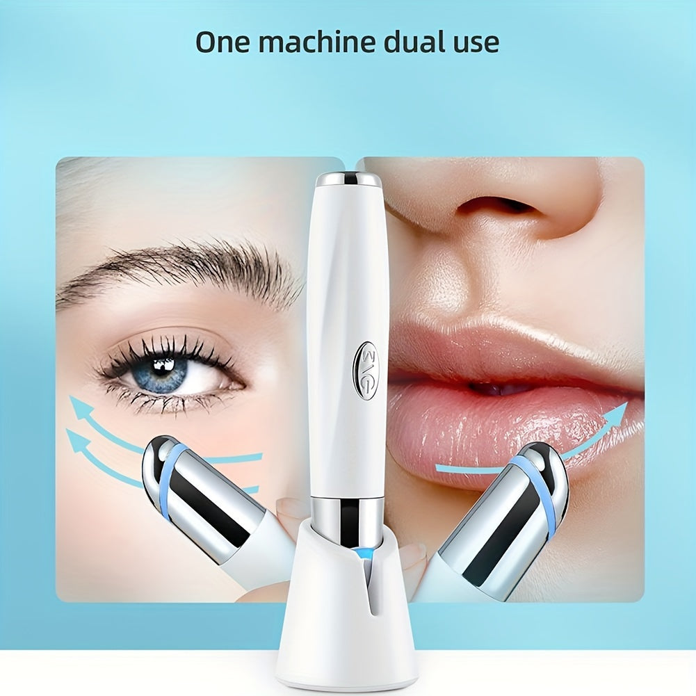 Rechargeable Vibration Eye Massager Pen - Portable Eye & Facial Massage Stick