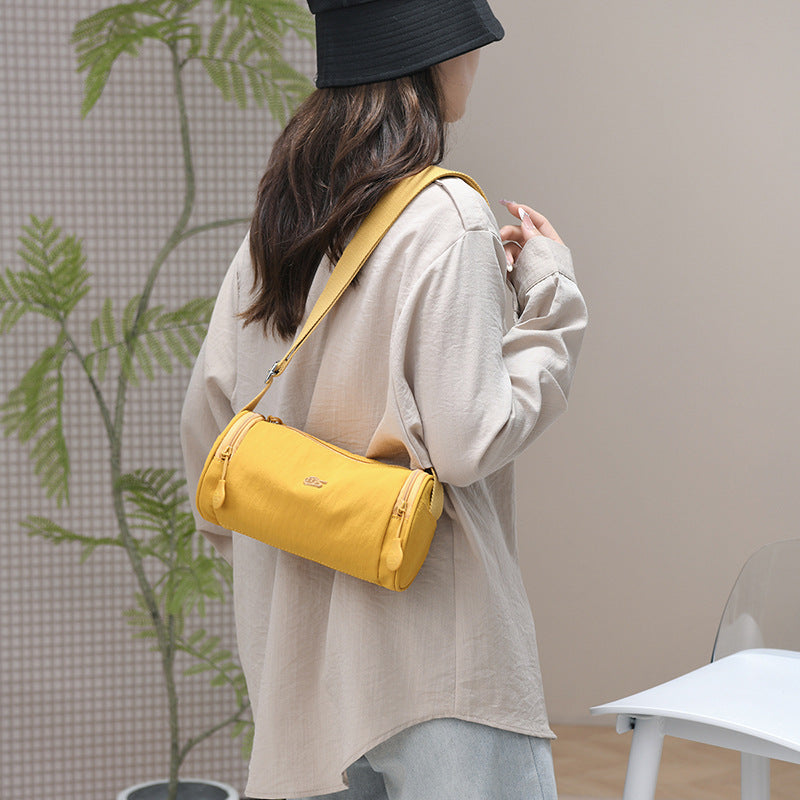 Versatile Women's Bucket Bag – Large Capacity Convertible Crossbody & Shoulder Bag, Lightweight Polyester, 4 Colors