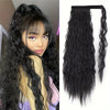 Curly Wave Clip-In Hair Extensions 22-34 in (56-86 cm) - High-Temperature Synthetic Fiber, Wrap Curls, Instant Volume, Non-Slip Breathable Net