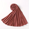 Long Jersey Hijab - Lightweight Breathable Solid Scarf, Windproof Elegant Shawl for Women