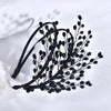 Women's Black Beaded Headband - Double Layer Formal & Everyday Hair Accessory for Weddings, Parties & Halloween