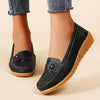 Women's Flower Decor Flat Loafers Lightweight Slip-On Casual Shoes