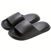 Cushioned EVA Slip-On Slippers Unisex Women's Minimalist Embossed Summer Beach Indoor Outdoor