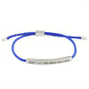 Don't Let Hard Days Win Adjustable Stainless Steel Tube Bracelet - Handmade Inspirational Gift for Women & Men