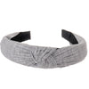 Women's Twist Knotted Headband – Stretch Spandex Twist Knot Hairband, Solid Color Cross Knot