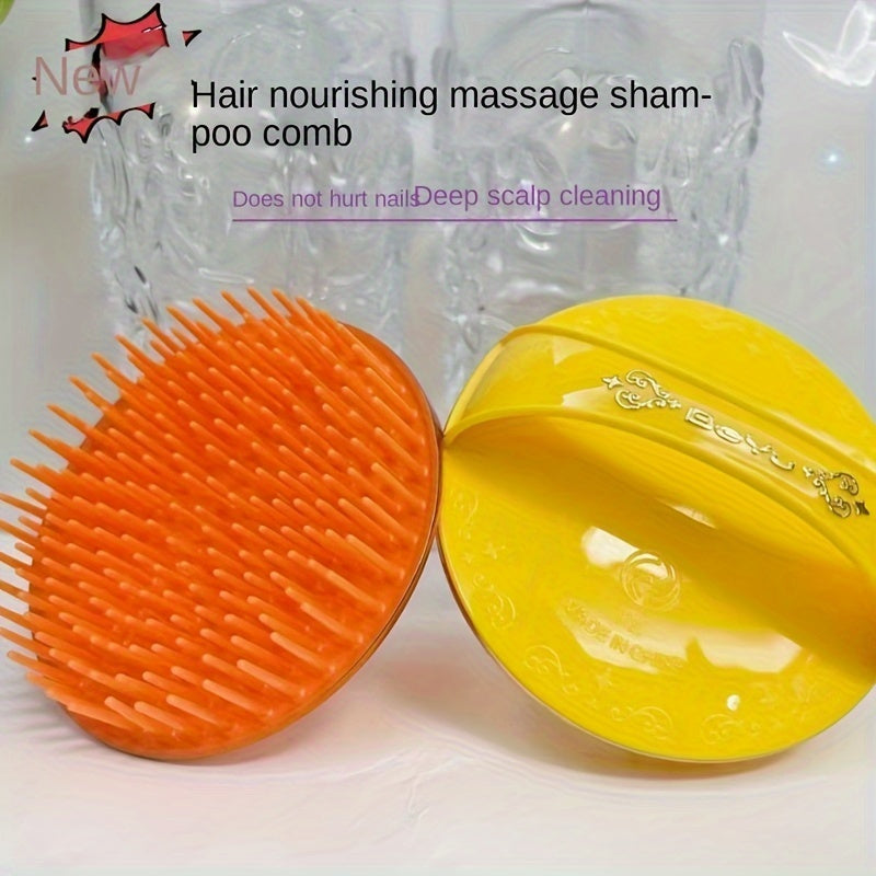 LATTBY 2-Pack Scalp Massager & Shampoo Brush – Dual-Head Soft Rubber Bristles, Ergonomic ABS Handle for Deep Cleansing & Hair Growth (No Electricity)