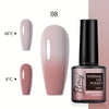 Temperature-Sensitive Color Changing Gel Nail Polish 7ml (0.24 fl oz) Fragrance-Free, Thermochromic Nail Art Manicure