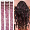 18-Pack 20-Inch Metallic Clip-In Hair Extensions with BB Clips — Heat-Resistant Sparkling Fairy Hair for Women