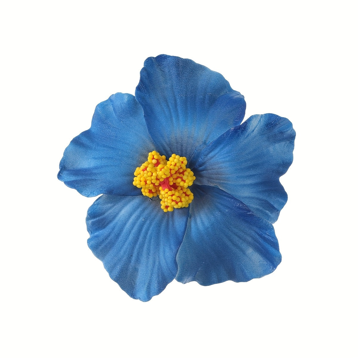 Tropical Hibiscus Flower Hair Clip - Red Bohemian Beach Hair Accessory for Women & Girls