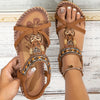 Rhinestone Butterfly Flat Sandals for Women – Boho Open Toe Elastic Strap Slip-On Beach Sandals