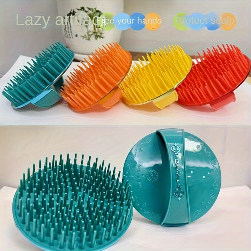 LATTBY 2-Pack Scalp Massager & Shampoo Brush – Dual-Head Soft Rubber Bristles, Ergonomic ABS Handle for Deep Cleansing & Hair Growth (No Electricity)