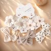 10-Pack Women's Floral Bow Headbands – Soft Polyester Colorful Hairbands for Travel, Hiking & Everyday Wear