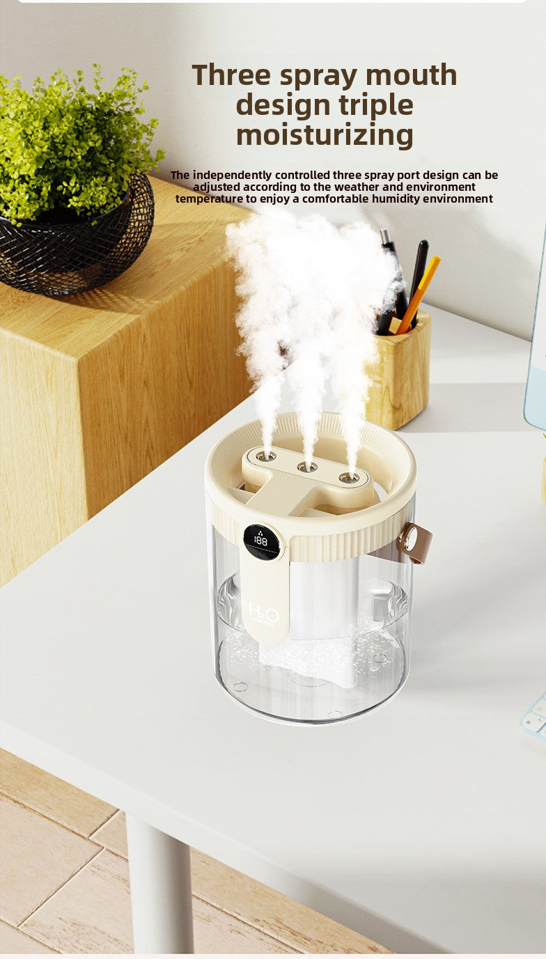 Mini USB Humidifier & Aromatherapy Diffuser — Quiet Portable Mist Sprayer, USB-Powered, Push Button, Compact for Home Bedroom Car