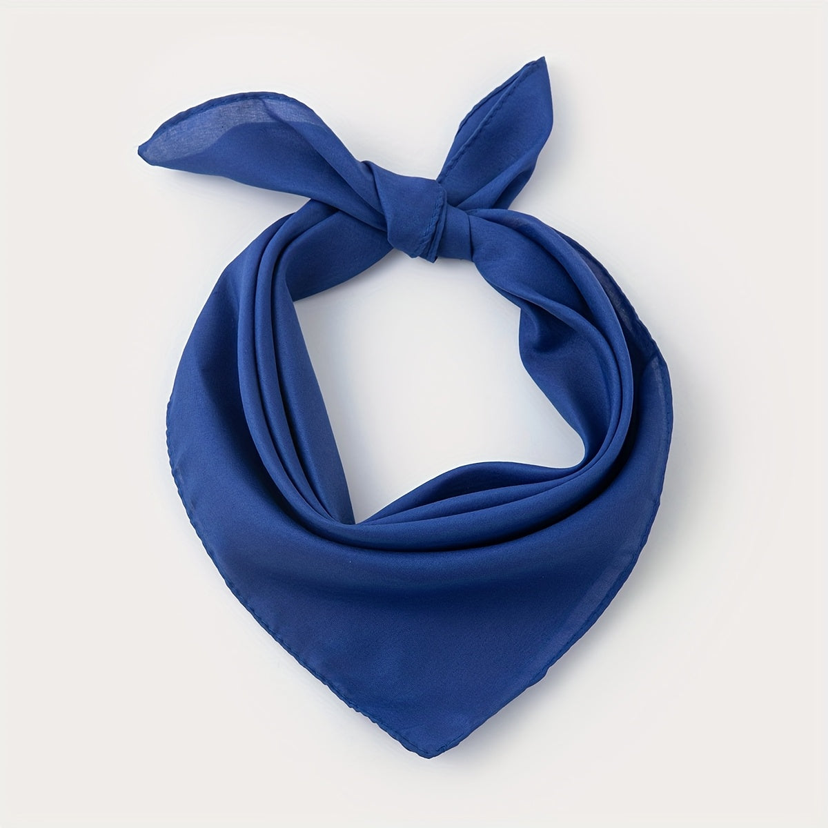 Elegant Women's Solid Square Scarf - Soft Polyester Neck Wrap, Shawl & Headscarf for Casual & Formal Wear