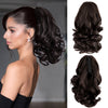 SLEEKCUTE Curly Wavy Clip-In Ponytail Extensions – High-Heat Synthetic Hair for Instant Volume & Natural Bounce