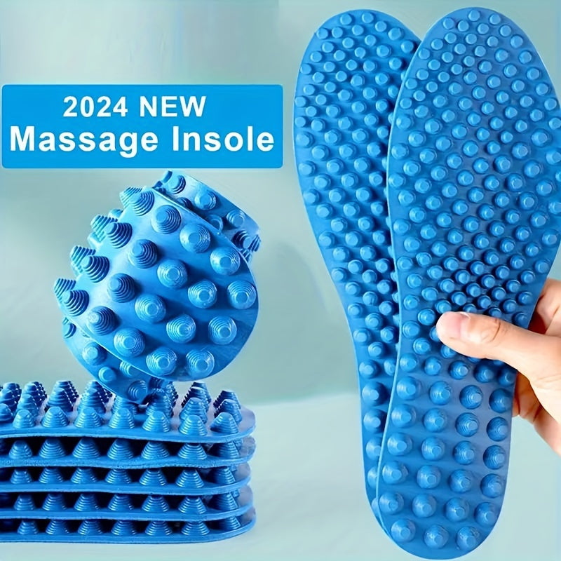 1 Pair Reflexology Massage Insoles - Acupressure Foot Massager Shoe Pads for Pain Relief & Comfort