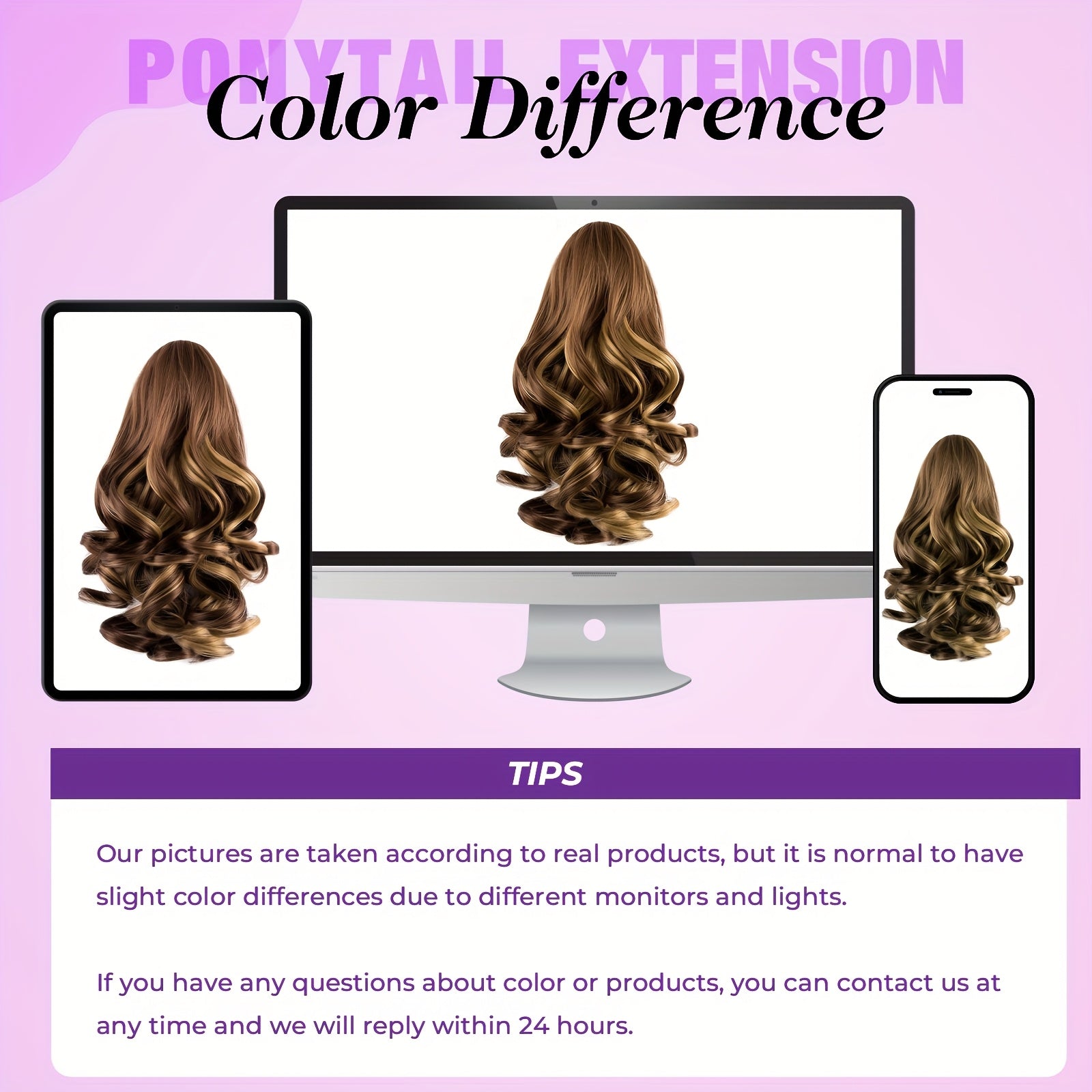 Curly Wavy Clip-In Ponytail – Clip-On Volumizing Hair Extension for Women – Heat-Resistant Fiber