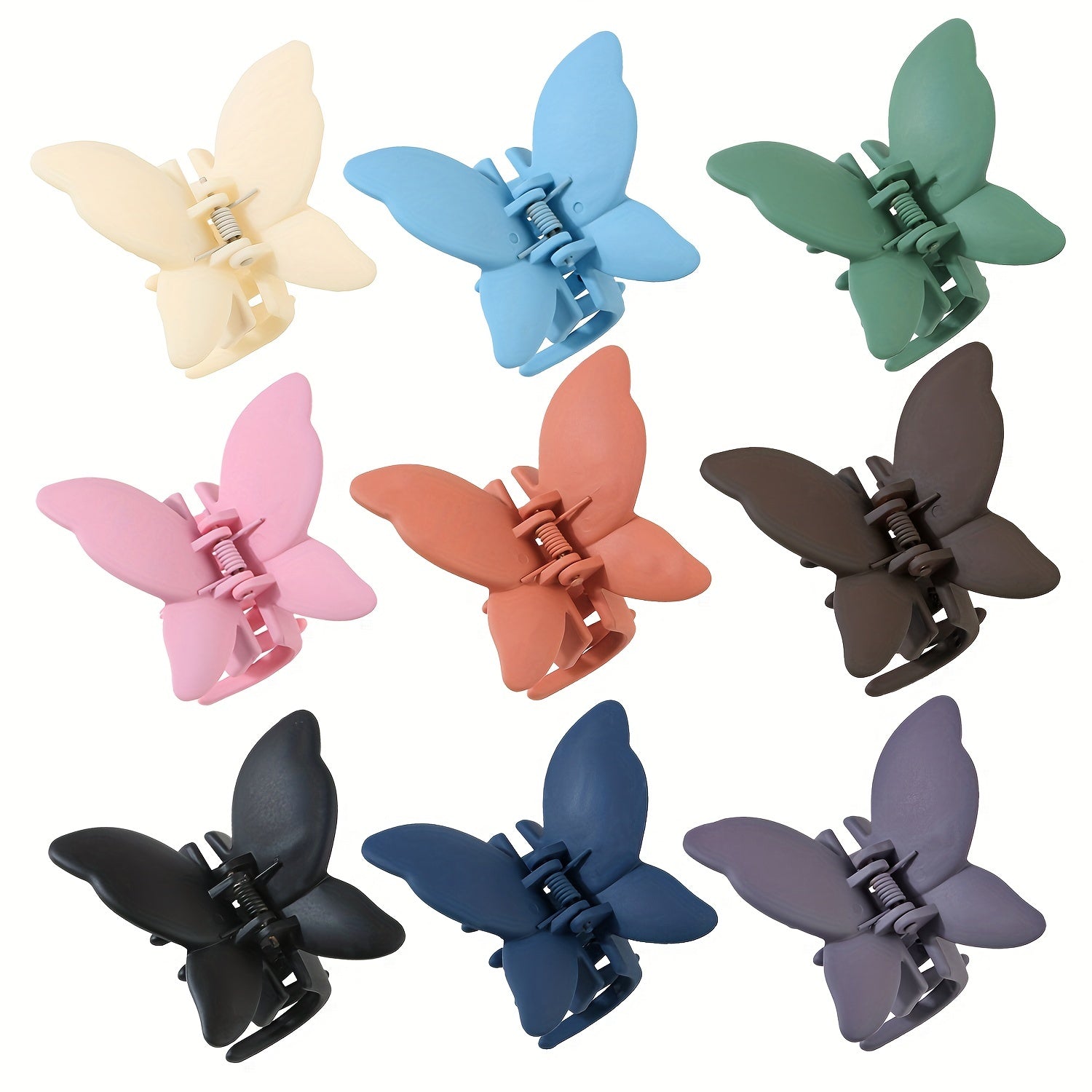 Butterfly Hair Clip Matte Jaw Hair Claw - Strong Hold for Thin to Thick Hair, Women & Girls