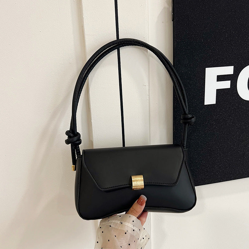 Women's Premium Retro Baguette PU Handbag — Handheld, Underarm & Shoulder Messenger Bag, All-Season