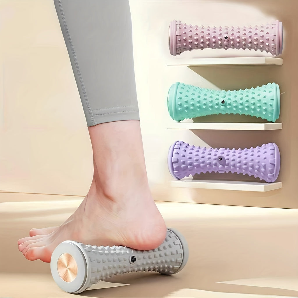 Deep Tissue Foot Massage Roller with Manual Speed Control – Medium Firmness Massager for Yoga & Fitness