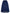 Plus Size Navy Blue Lace-Trimmed Umbrella Skirt – Elegant Flared Summer Skirt, Breathable Non-Stretch Polyester, Machine Washable