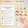 36-Pack Fruits of the Spirit Keychains with Bible Verse Cards — Bulk Christian Keychains for Church Gifts & Party Favors