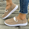Women's One-Strap Ballet Flats - Comfortable Fabric Flats
