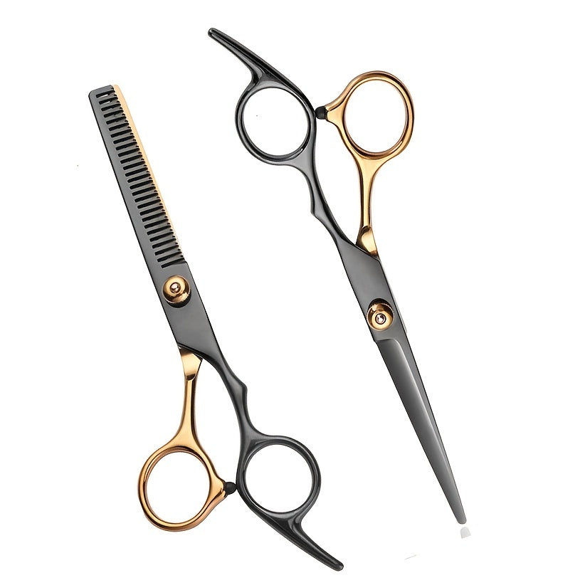 Professional Barber Shears Set - Hair Cutting & Thinning Scissors for Men, Women & Pet Grooming