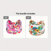 Tie-Dye Floral Knotted Headband – Wide Boho Yoga & Sports Hairband for Women