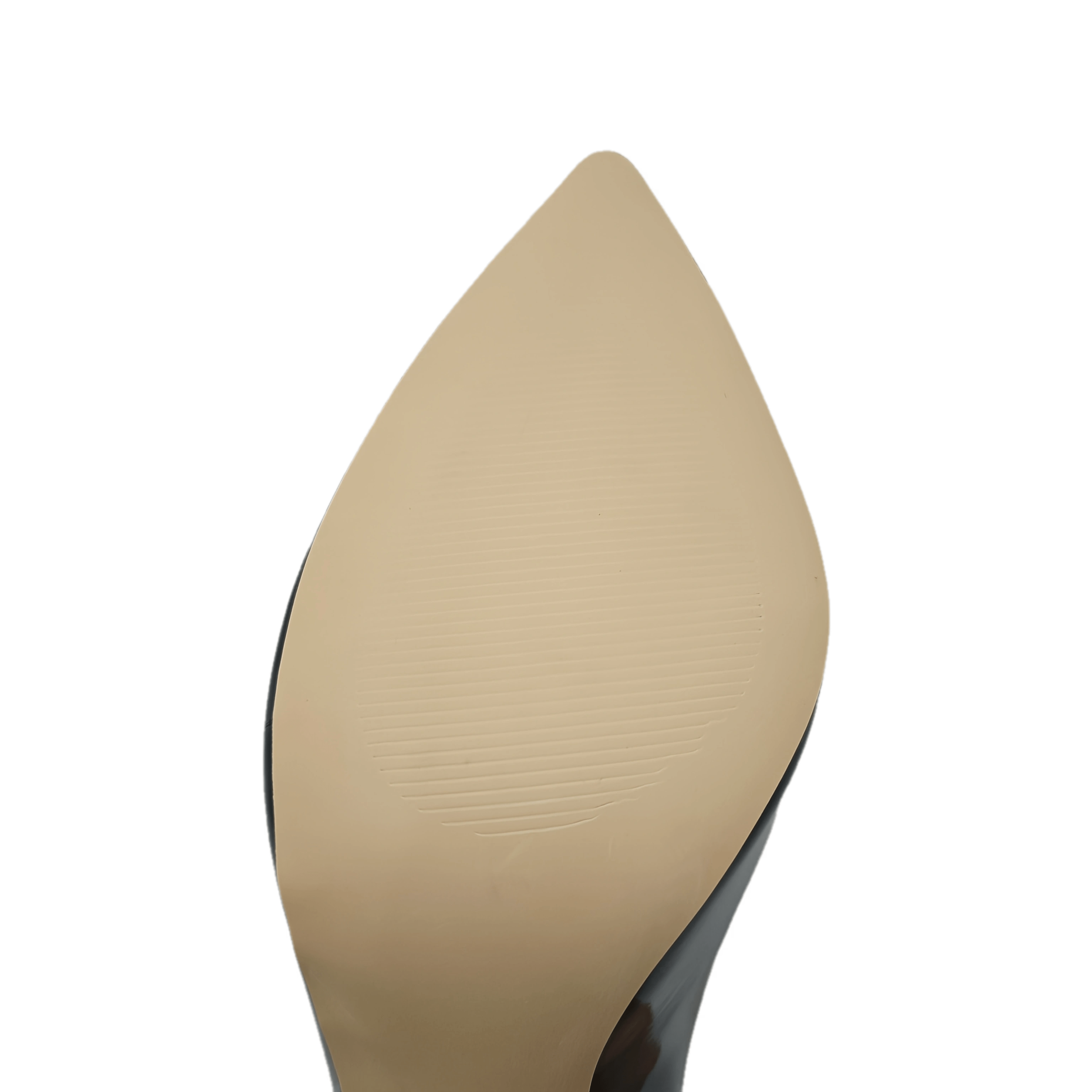 VOABOASY Women's Pointed-Toe Stiletto Heels – Black & Red Glossy Faux Leather Pumps with Comfort PU Insole & Rubber Sole