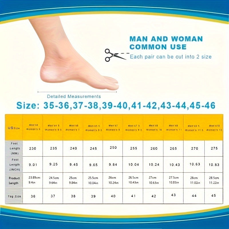 1 Pair Reflexology Massage Insoles - Acupressure Foot Massager Shoe Pads for Pain Relief & Comfort