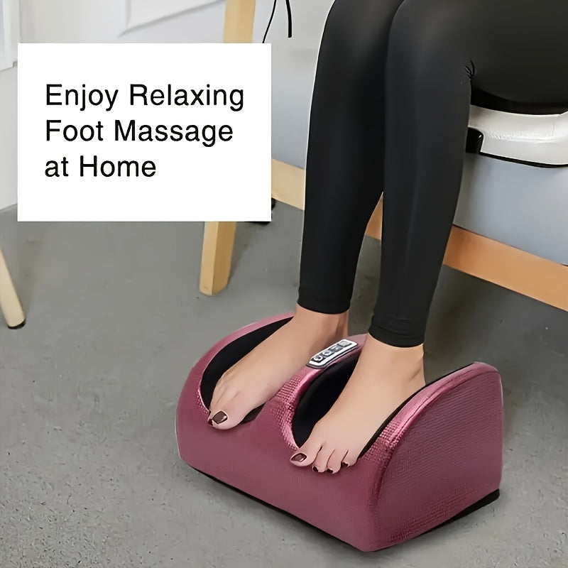 Electric Foot Massager with Compression | Home Spa Foot Therapy — Easy-Clean Stylish Design
