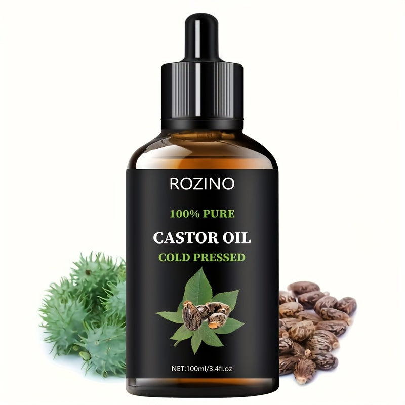 Castor Seed Essential Oil - Multipurpose Hair, Skin & Lash Oil for Massage, Gua Sha, Body & Nails