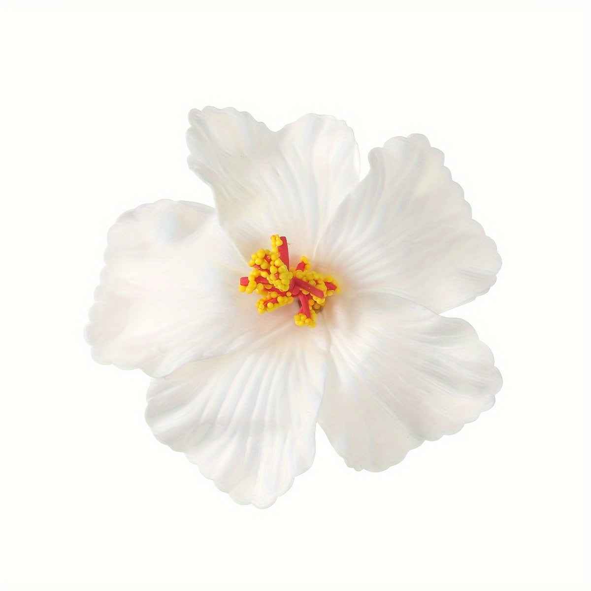 Tropical Hibiscus Flower Hair Clip - Red Bohemian Beach Hair Accessory for Women & Girls