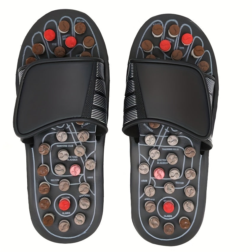 Acupuncture & Moxibustion Massage Slippers for Men & Women – Acupressure Foot Massager, Comfortable Durable Home Spa Gift