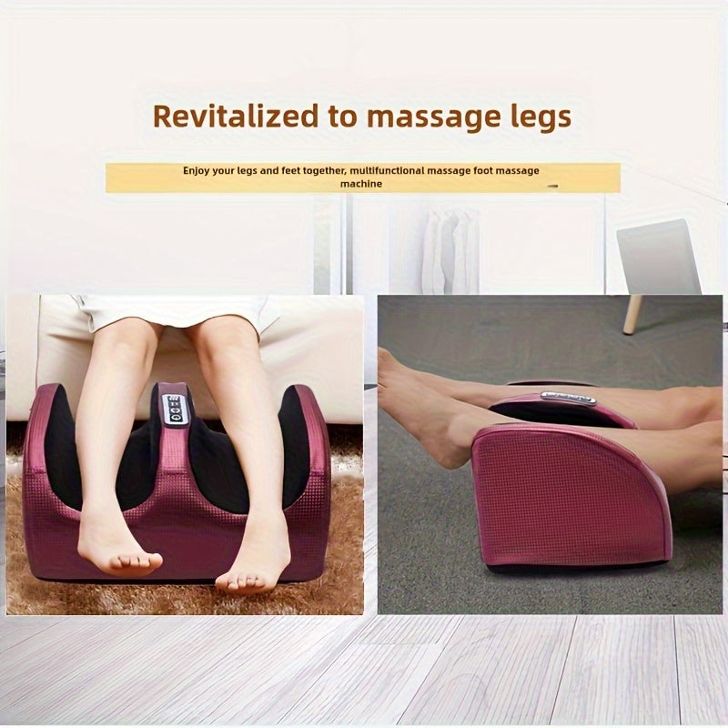 Foot Massager with Heat & Deep Kneading – Compression Therapy for Feet, Legs & Arms – Plug-In Home & Office Relaxation Gift