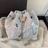 Trendy Women's Bowknot Convertible Tote Bucket Bag – PU Leather Chain Crossbody