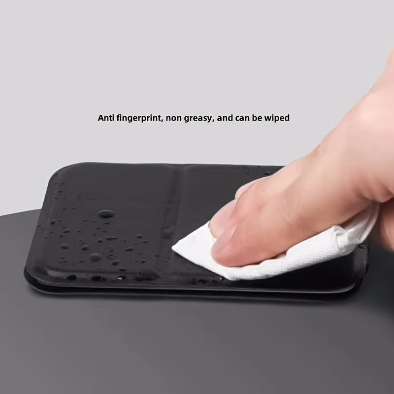 Compact Foldable Travel Makeup Mirror - Glass Surface Leather Frame Portable Mini Desk Mirror No Battery