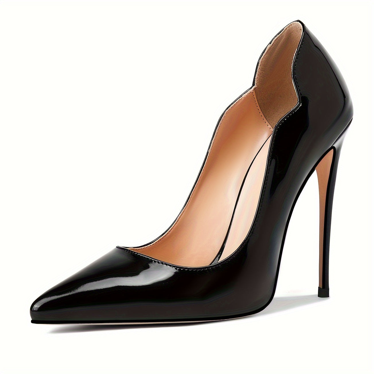Women's Gradient D'Orsay Stiletto Pumps — Pointed Toe Slip-On Heels for Evening, Party & Formal